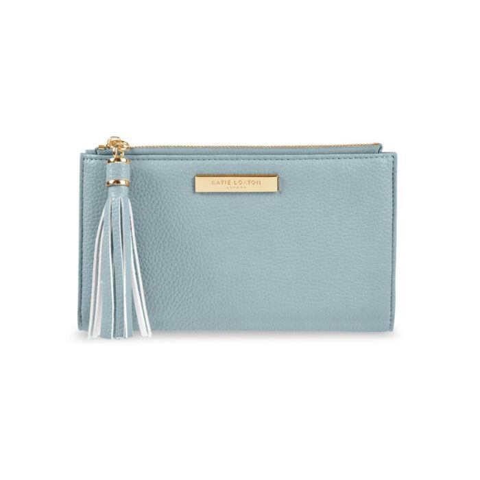 Katie Loxton Sophia Tassel Fold Out Purse - Pale Blue